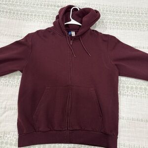 Divided Maroon Hoodie